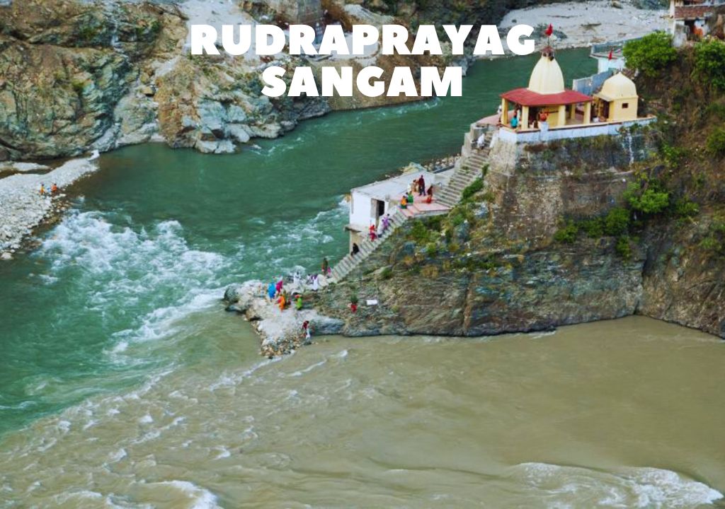 Uttarakhand Himalayas with temples and valleys
